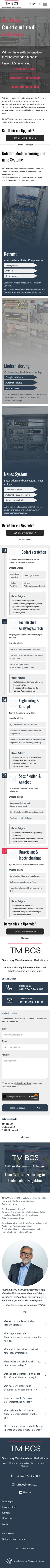 TM-BCS Mobilansicht